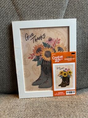 New Fall Diamond Art Kit - Thanksgiving Fall 9” x 7”